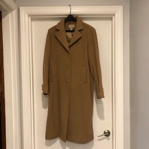 LL Bean classic Italian lambs wool polo coat